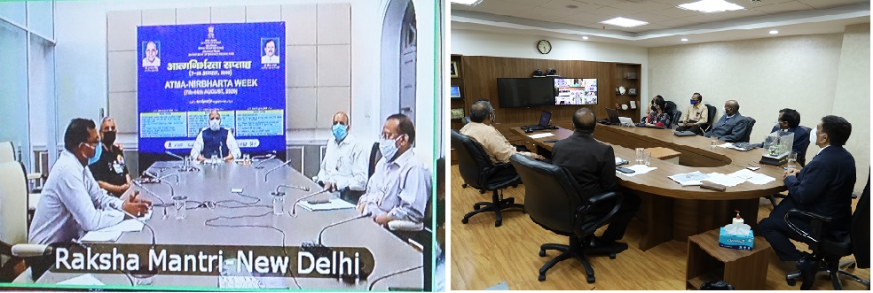 बीडीएल में माननीय रक्षामंत्री द्वारा नयी अवसंरचनाओं के निर्माण सुविधाओं का शिलान्यास किया गया।