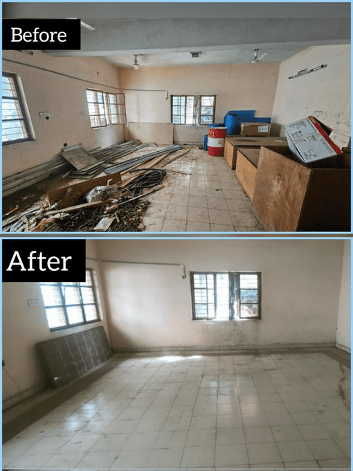 As a part of #SpecialCampaign4, scrap and wooden material present at CISF barracks, BDL,Visakhapatnam Unit were disposed off.