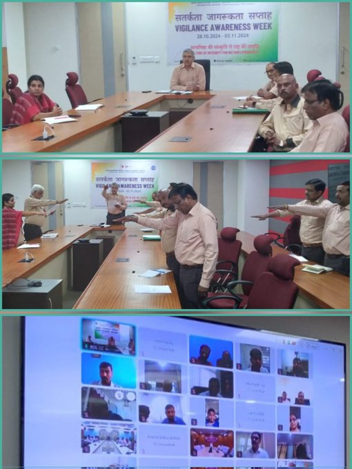 Vendors Meet with 150 vendors nationwide participating.Shri PV Rajaram D(P),during his interaction with vendors.