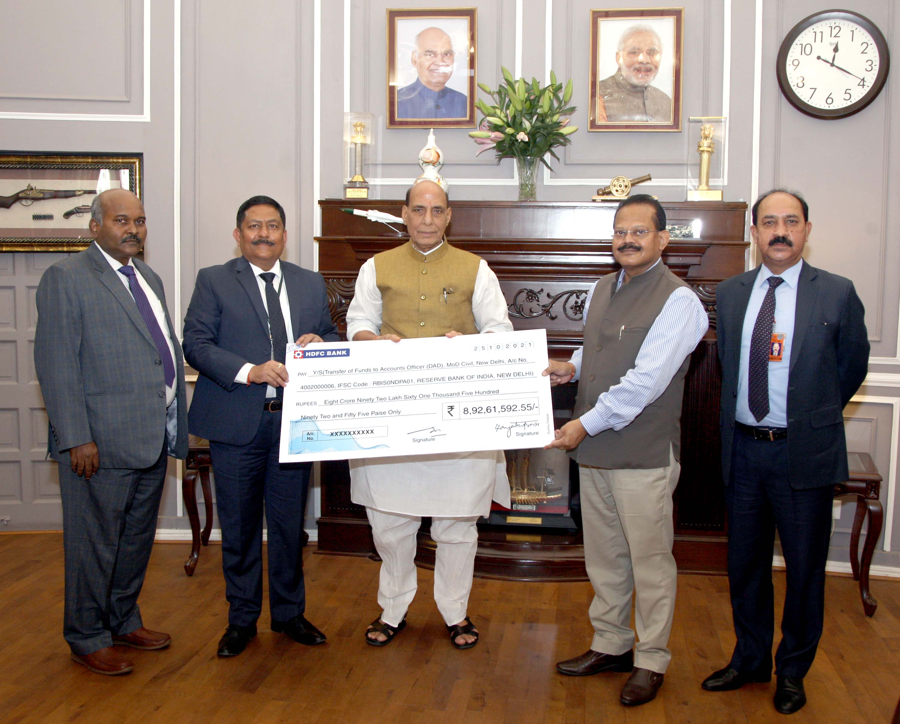 बीडीएल द्वारा सरकार को अंतिम लाभांश का भुगतान किया गया।