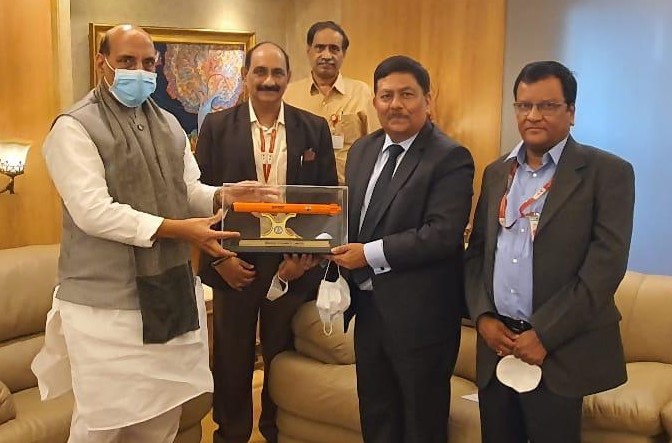 बीडीएल के वरिष्ठ अधिकारियों के साथ माननीय रक्षामंत्री की समीक्षा बैठक संपन्न हुई