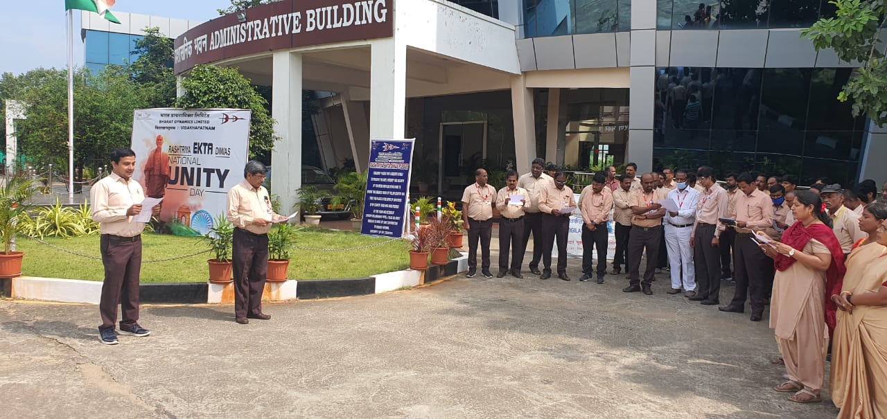 बीडीएल में “राष्ट्रीय एकता दिवस” मनाया गया।