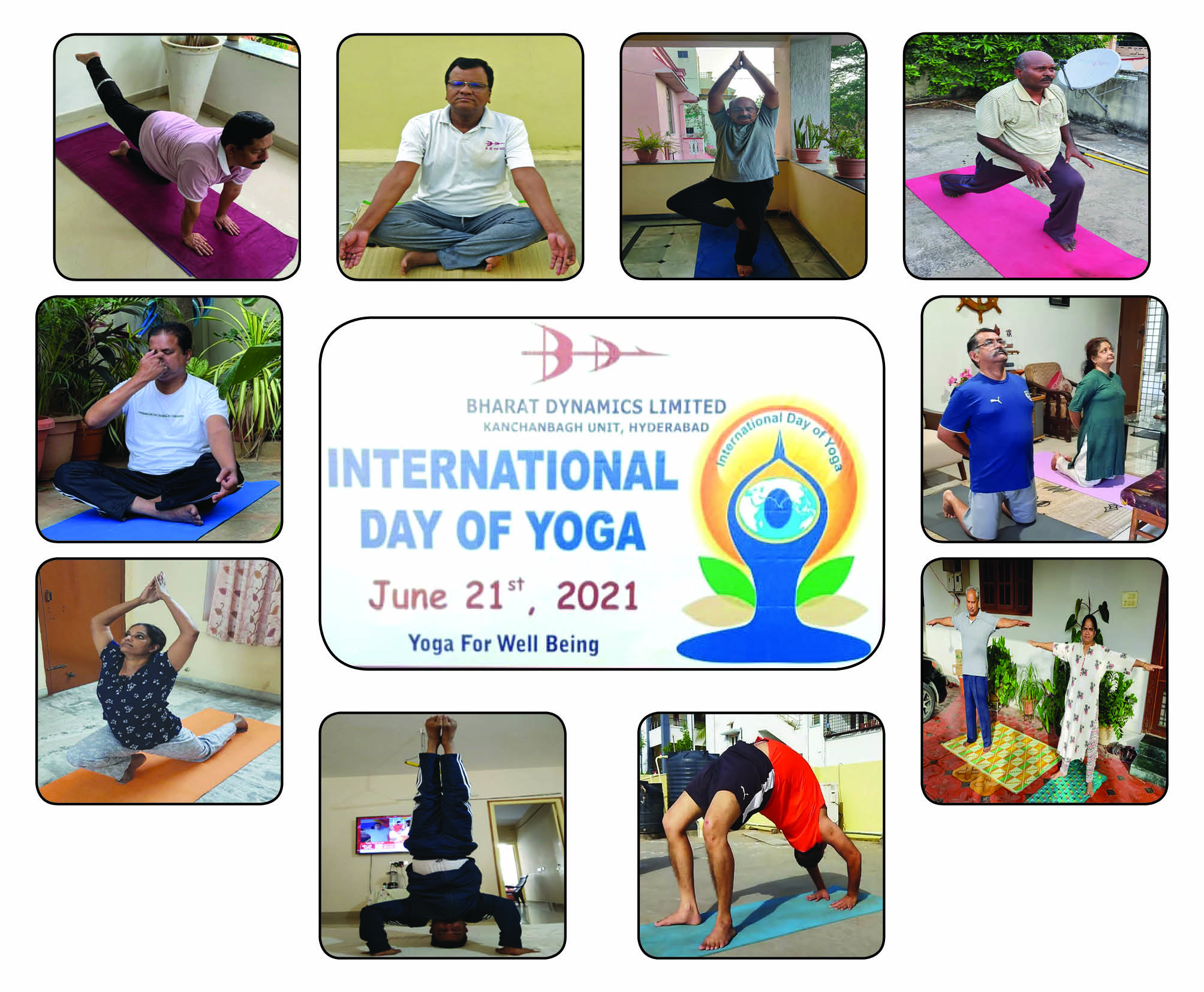 बीडीएल में उत्साहपूर्वक मनाया योग दिवस