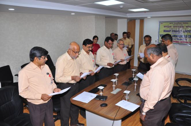 बी डी एल में सतर्कता जागरूकता सप्ताशह का उद्घाटन - 2017