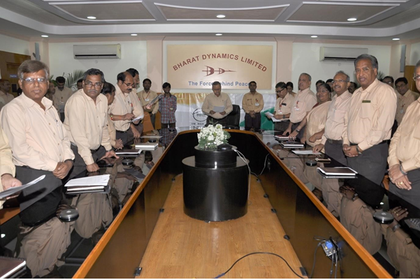 बी डी एल के निदेशक ने पदभार ग्रहण किया