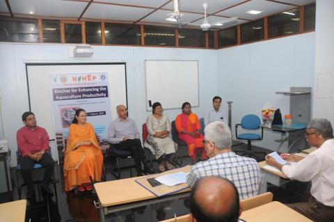 एनएएचईपी के तत्वावधान में "जलीय कृषि उत्पादकता बढ़ाने के लिए बायोचार" पर आईसीएआर-सीआईएफई एसडीपी