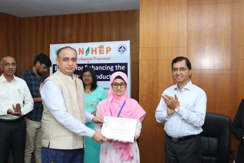 एनएएचईपी के तत्वावधान में "जलीय कृषि उत्पादकता बढ़ाने के लिए बायोचार" पर आईसीएआर-सीआईएफई एसडीपी