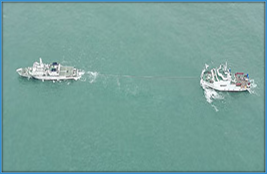 Image of Drifting of NIO Research Vessel Sindhu Sadhana off Goa