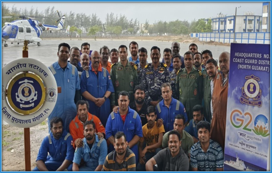 Image of ICG Efforts during Cyclonic Storm ‘Biparjoy.