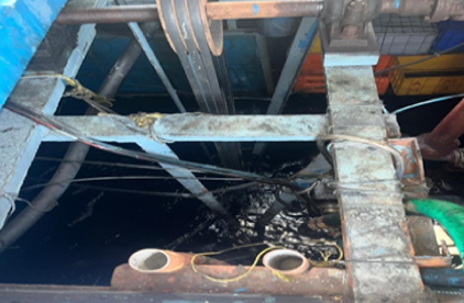 Image of SAR Efforts for Flooding Onboard IFB Ajmeer-I.