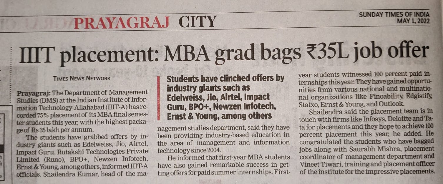 Image of IIIT Placements