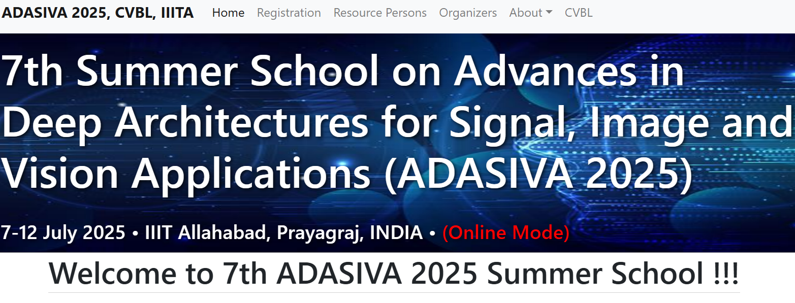 Welcome to 7th ADASIVA 2025 Summer School
