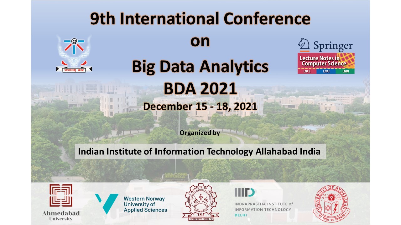 Ninth International Conference On Big Data Analytics 2021