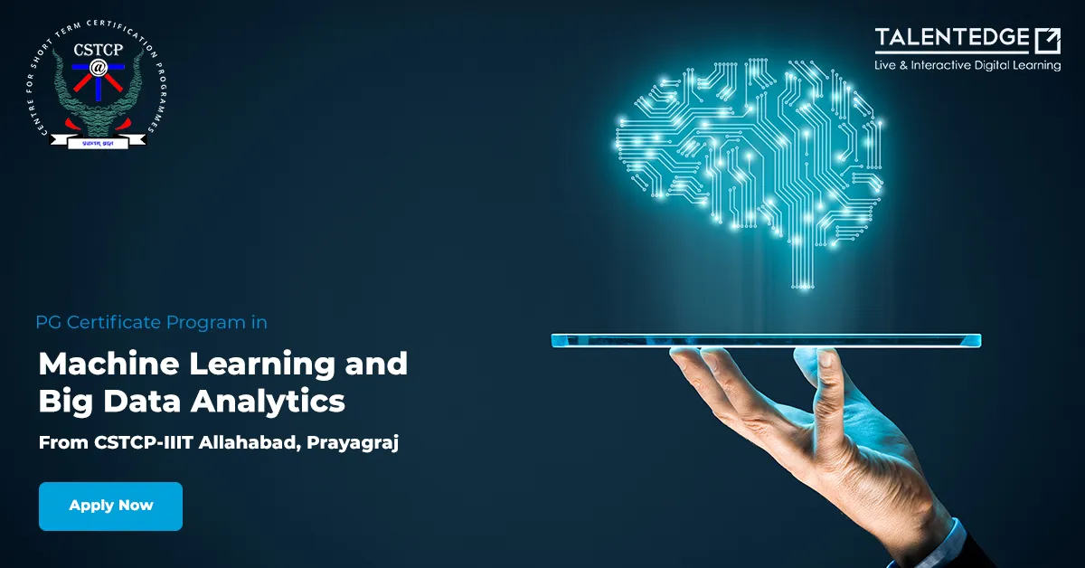 PG certificate program in machine learning and big data analytics