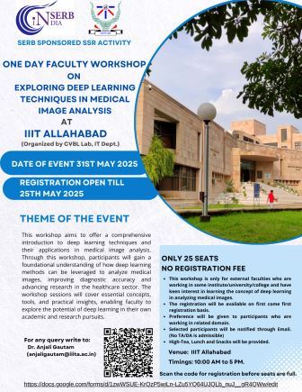 ONE DAY FACULTY WORKSHOP ON EXPLORING DEEP LEARNING TECHNIQUES IN MEDICAL IMAGE ANALYSIS AT IIIT ALLAHABAD