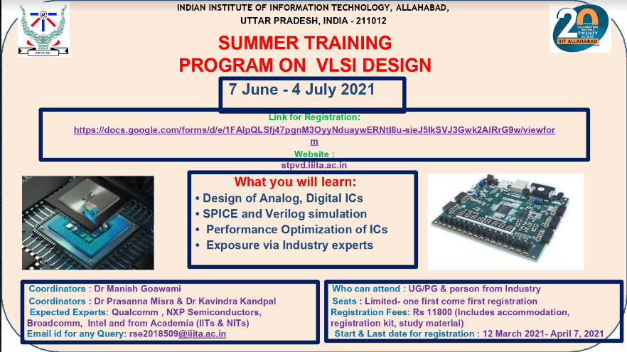 Summer Training Program On VLSI Design