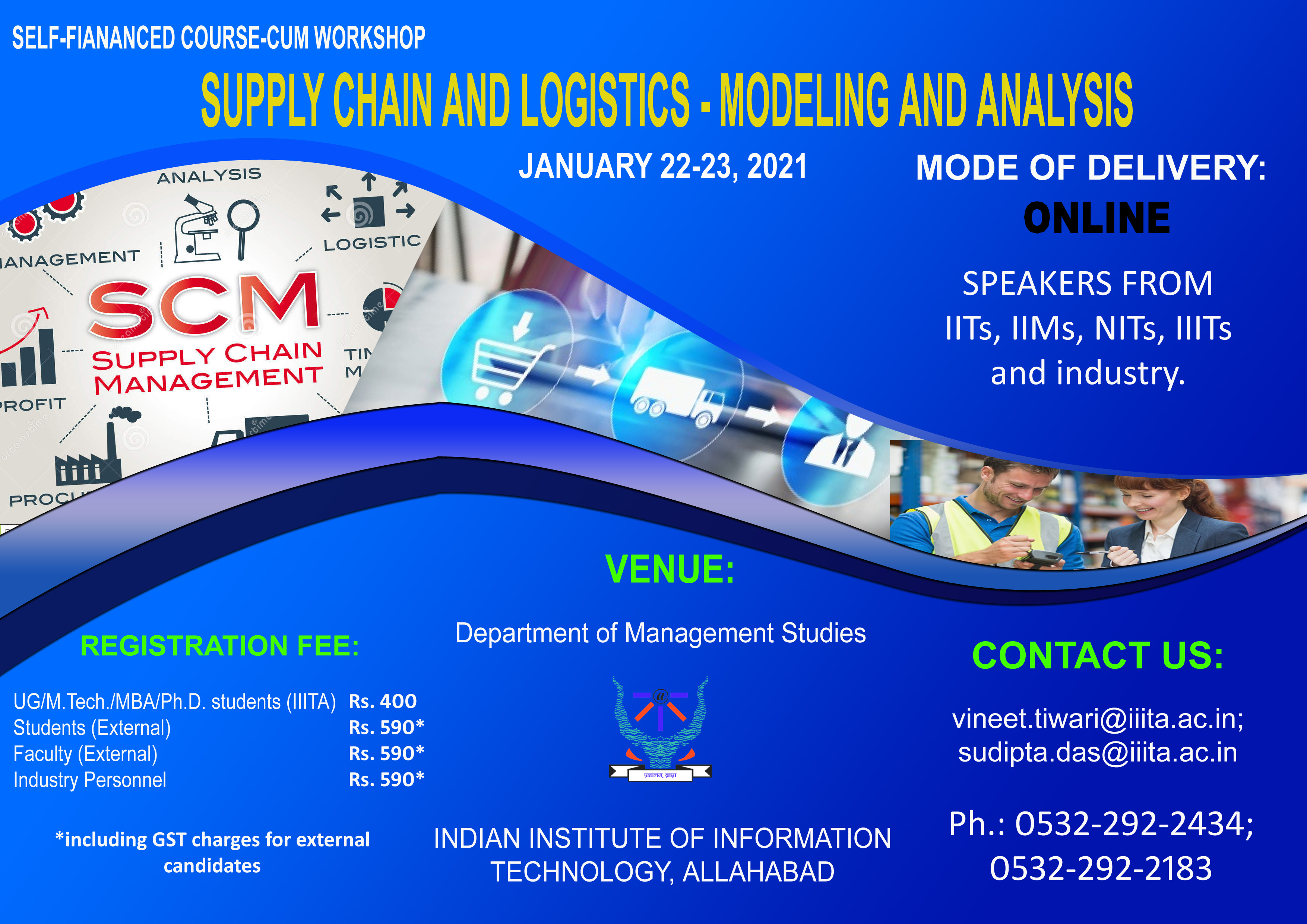 Self-Financed Course-cum Workshop on Supply Chain and Logistics - Modeling and Analysis