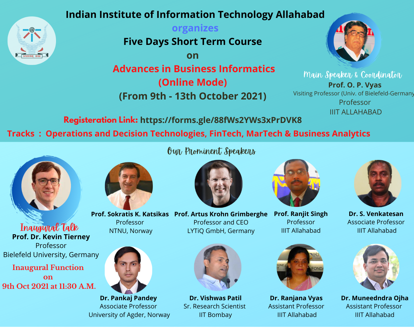 Short Term Course on “Advances in Business Informatics”