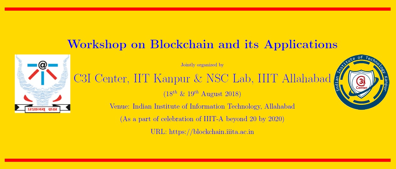 Workshop on Blockchain and its Applications