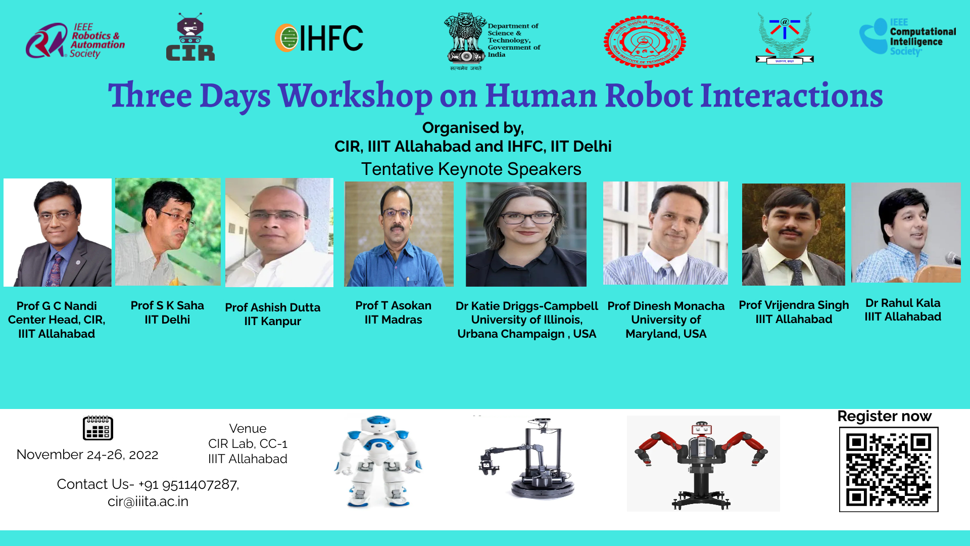  Two Days Workshop On Human Robot Interaction
