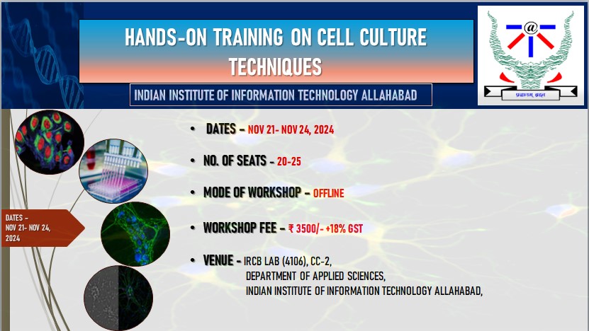 Hand-on training on Cell culture Techniques (21st -24th November 2024)