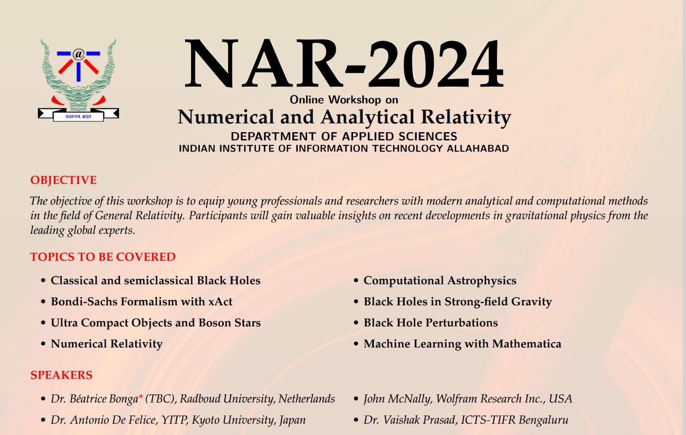Workshop on Numerical and Analytical Relativity (NAR-2024)