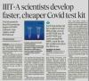 IIIT-A Scientists develop faster, cheaper Covid test kit