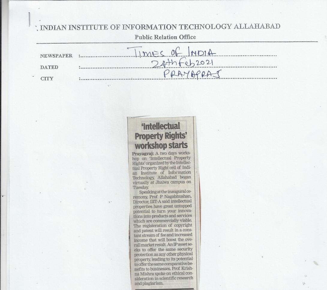 'Intellectual Property Rights' Workshop Starts