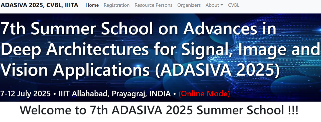 Welcome to 7th ADASIVA 2025 Summer School