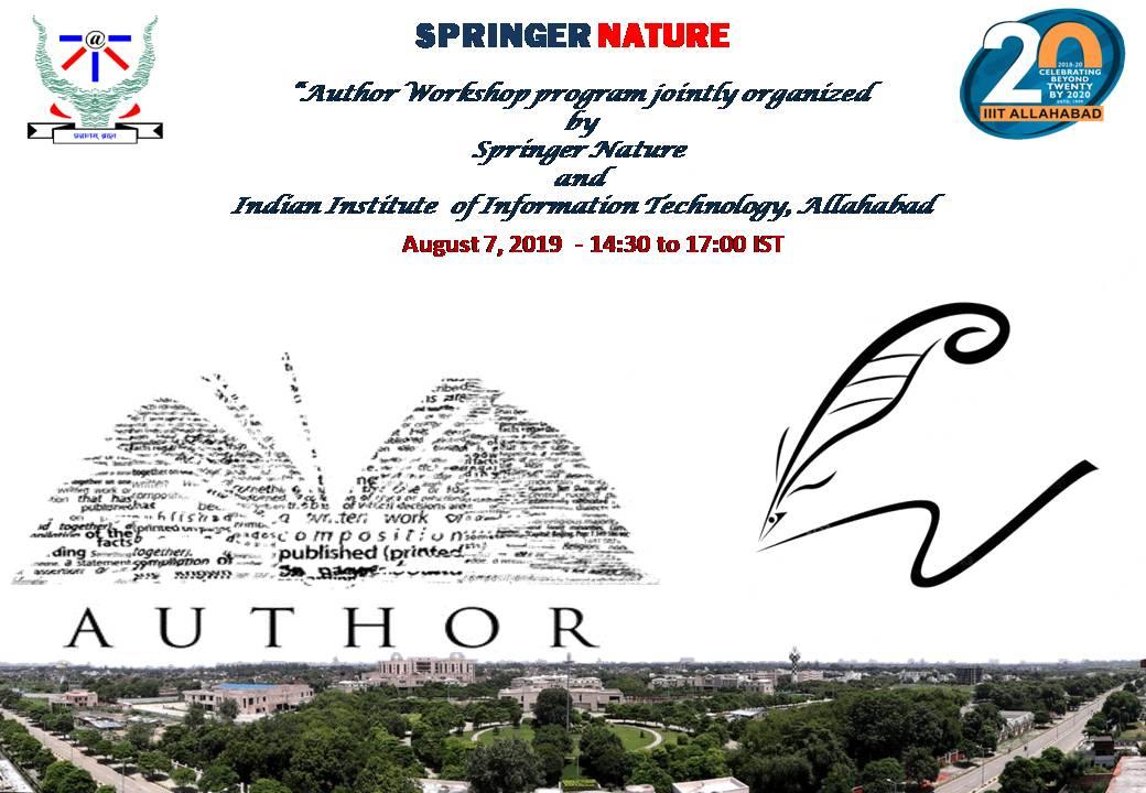 Springer Nature Author Workshop At IIIT Allahbabad