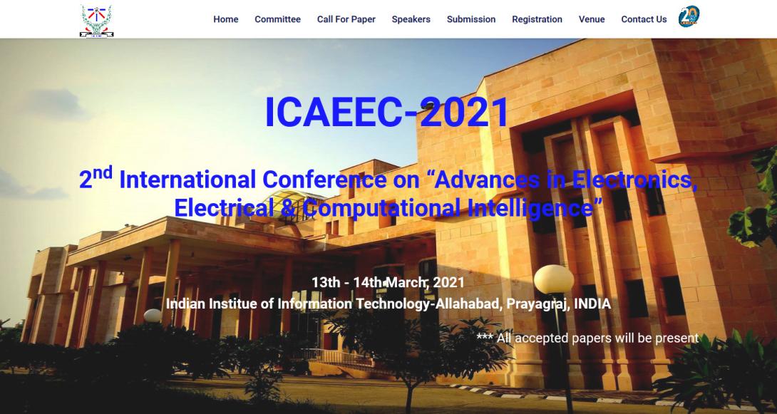 International conference on “Advances in Electronics: Electrical: Computational Intelligence”- 2021 (ICAEEC-21)