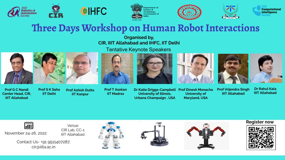  Two Days Workshop On Human Robot Interaction