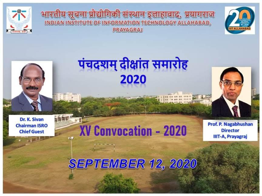 15th Online Convocation 2020, 12th September 2020