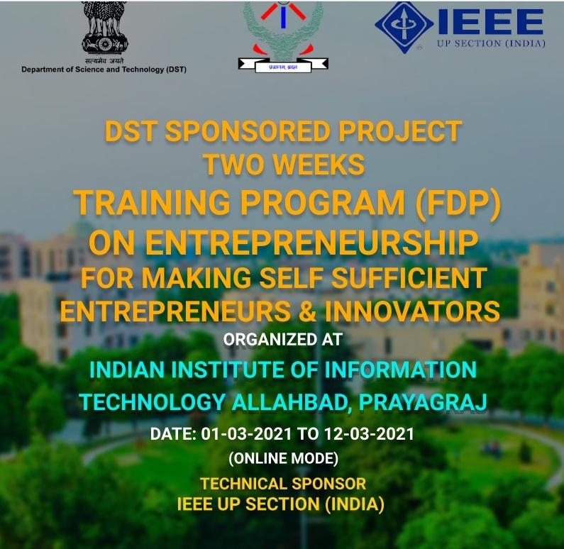 Entrepreneurship Development” In Online Mode At Iiit Allahabad