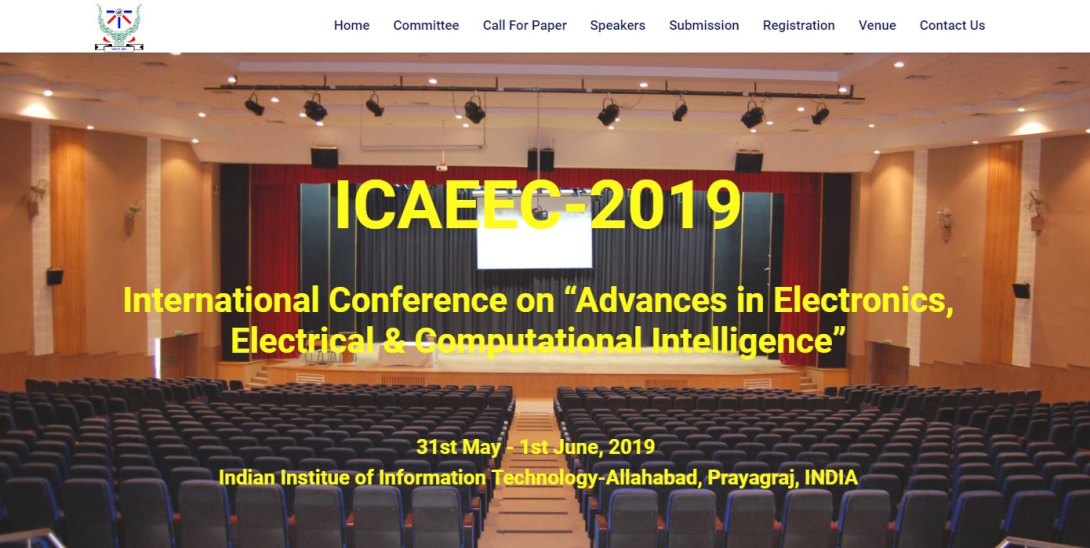International conference on Advances in Electronics, Electrical & Computational Intelligence- 2019 (ICAEEC-2019)