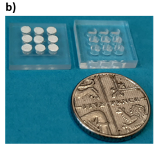 Image of Photograph of the paper-based device (UK 5 pence coin)