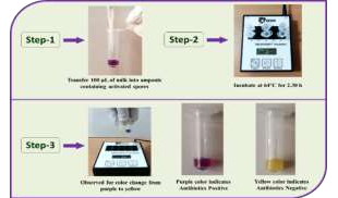 Image of Kit for Detection of Antibiotic Residues in Milk at Dairy Farm