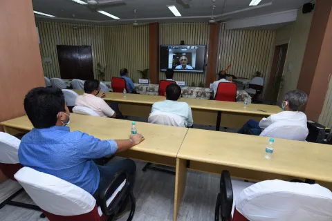 Inauguration Virtual Classroom on 16th April, 2021 Image5