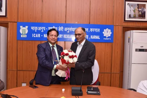 Shri Sanjay Kumar Singh, Additional Secretary (DARE) & Secretary (ICAR) Visit to NDRI Karnal Image1